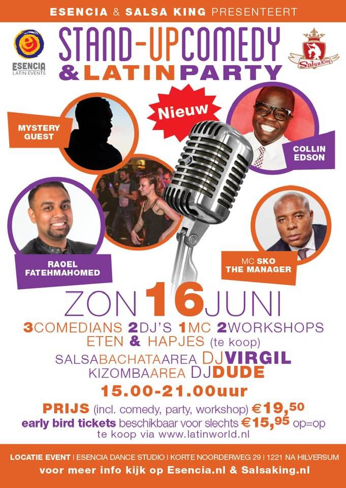 stand-up comedy en Latin Party in Hilversum